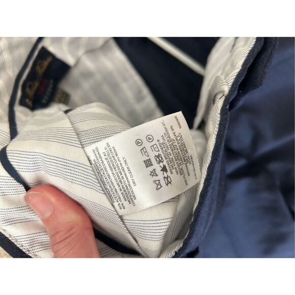 Brooks Brothers 1818 Regent Navy Blue Dress Pants, Size 33 x 30, MSRP $248 - Picture 4 of 7